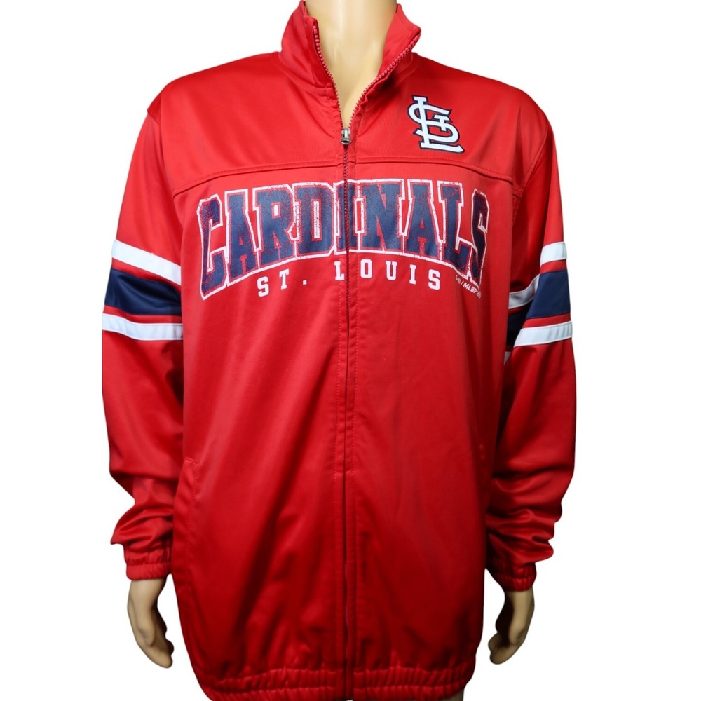 St. Louis Cardinals‎ Track Jacket Men's Size XL MLB Baseball